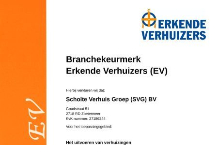 Certificaat EV